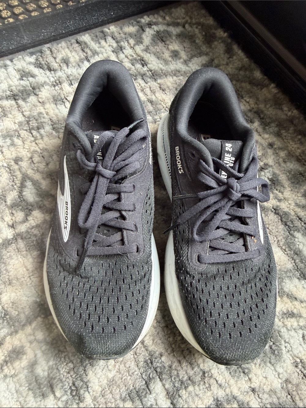 Brooks Adrenaline 24 GTS Womens Black Running Shoes